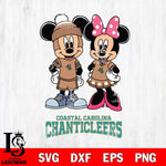 Coastal Carolina Chanticleers Mickey Minnie Mouse Pink Svg Eps Dxf Png File, NCAA svg , File Cut , Digital Download , Instant Download, Cut Svg Files