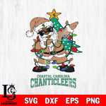 Coastal Carolina Chanticleers Santa Claus Ugly Christmas Svg dxf eps png pdf file,NCAA svg,Digital Download,Cricut file