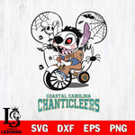 Coastal Carolina Chanticleers Stitch Jigsaws Halloween Svg Eps Dxf Png File, Digital Download, Instant Download