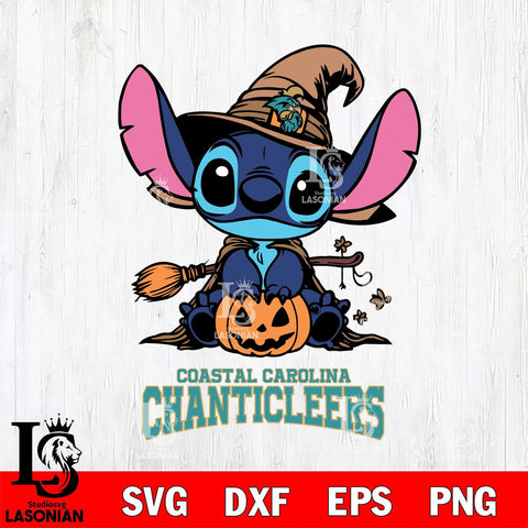 Coastal Carolina Chanticleers Stitch witch Svg Eps Dxf Png File, NCAA svg, Digital Download, Instant Download