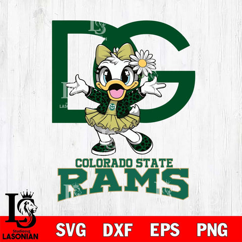 Colorado State Rams Dolce And Gabbana Daisy Duck Disney Svg Eps Dxf Png File, Digital Download, Instant Download