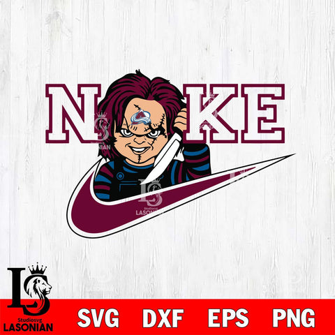 Colorado Avalanche Chucky Nike Svg Eps Dxf Png File, Digital Download, Instant Download