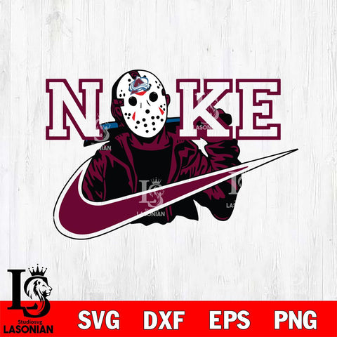 Colorado Avalanche Jason Voorhees Nike Svg Eps Dxf Png File, Digital Download, Instant Download