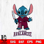 Colorado Avalanche Stitch Horror 2 Svg Eps Dxf Png File, NHL svg, Digital Download, Instant Download