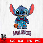 Colorado Avalanche Stitch Horror Halloween Svg Eps Dxf Png File, NHL svg, Digital Download, Instant Download