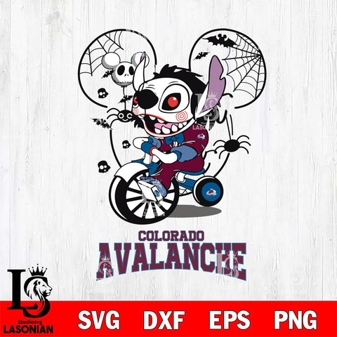 Colorado Avalanche Stitch Jigsaws Halloween Svg Eps Dxf Png File, Digital Download, Instant Download