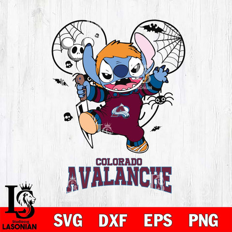 Colorado Avalanche Stitch Michael Halloween Svg Eps Dxf Png File, Digital Download, Instant Download