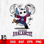 Colorado Avalanche Stitch jason voorhees Halloween Svg Eps Dxf Png File, Digital Download, Instant Download