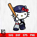 Colorado Rockies Hello Kitty Svg Eps Dxf Png File, Digital Download, Instant Download