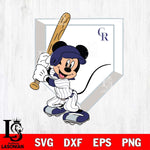 Colorado Rockies Mickey 3 Svg Eps Dxf Png File, Digital Download, Instant Download