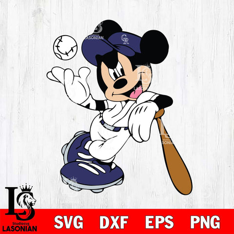 Colorado Rockies Mickey Svg Eps Dxf Png File, Digital Download, Instant Download