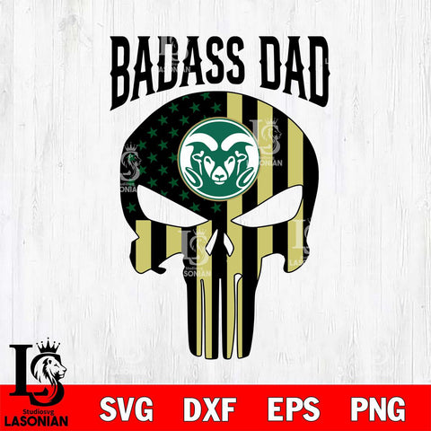 Colorado State Rams Badass Dad Svg Eps Dxf Png File, Digital Download, Instant Download