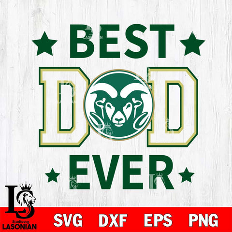Colorado State Rams Father Day Best Dad Ever Svg Eps Dxf Png File, Digital Download, Instant Download