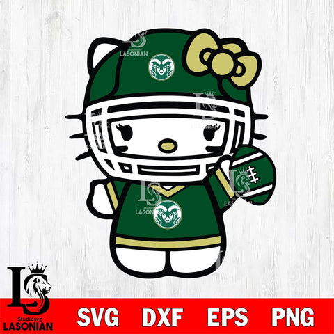 Colorado State Rams Hello Kitty sport 6 Svg Eps Dxf Png File, NCAA svg, Digital Download, Instant Download