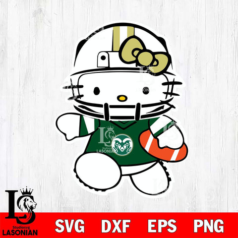Colorado State Rams Hello Kitty sport 8 Svg Eps Dxf Png File, NCAA svg, Digital Download, Instant Download
