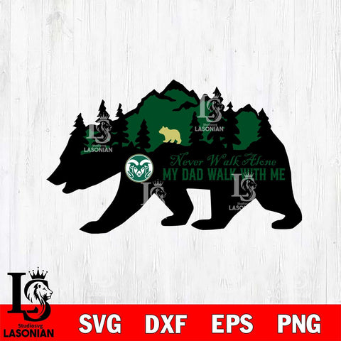 Colorado State Rams My Dad Walk With Me Svg Eps Dxf Png File, Digital Download, Instant Download