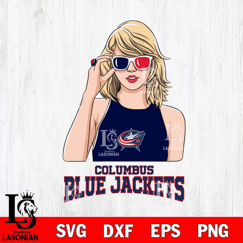 Columbus Blue Jackets And Taylor Swift Fan Svg Eps Dxf Png File, Digital Download, Instant Download