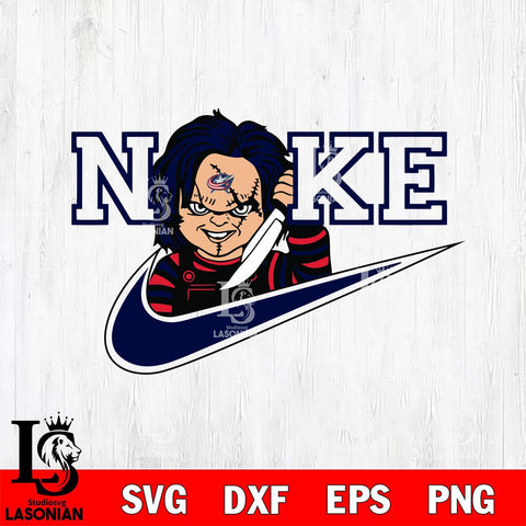 Columbus Blue Jackets Chucky Nike Svg Eps Dxf Png File, Digital Download, Instant Download