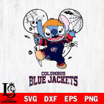 Columbus Blue Jackets Stitch Michael Halloween Svg Eps Dxf Png File, Digital Download, Instant Download