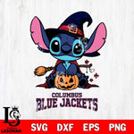 Columbus Blue Jackets Stitch witch Svg Eps Dxf Png File, NHL svg, Digital Download, Instant Download