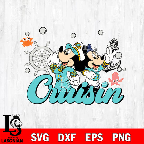 Cruisin Disney svg,Mickey Disneyland Svg Eps Dxf Png File, Digital Download ,Instant Download, Cricut File