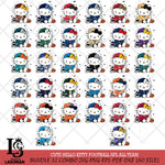 Cute Hello Kitty Football NFL Svg Eps Dxf Png File, NFL Bundle svg, Digital Download, Instant Download