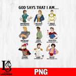 God Says that i am png file, Digital Download, Instant Download )