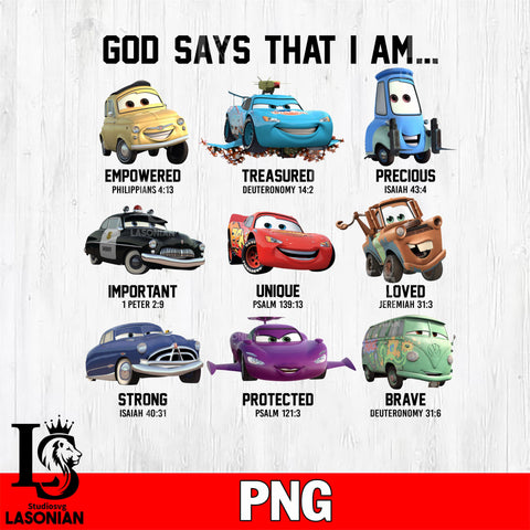 God Says that i am png file, Digital Download, Instant Download