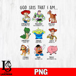 God Says that i am png file, Digital Download, Instant Download