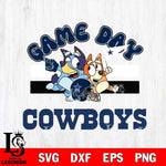 Dallas Cowboys Bluey & Bingo 9 Svg Eps Dxf Png File, NFL svg, Digital Download, Instant Download