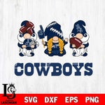 Dallas Cowboys 3 Gnomes Football Svg Eps Dxf Png File, Digital Download, Instant Download