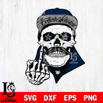 Dallas Cowboys Badass Skull PNG SVG