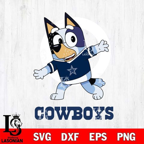 Dallas Cowboys Bandit Heeler Rugby Svg Eps Dxf Png File, Digital Download ,Instant Download, Cricut File