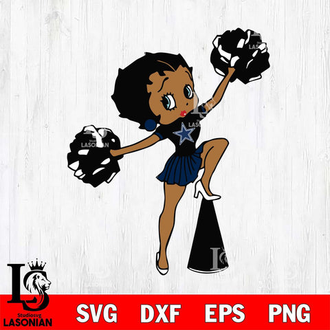 Dallas Cowboys Betty Boop Cheer Leader SVG Svg Eps Dxf Png File, Digital Download, Instant Download