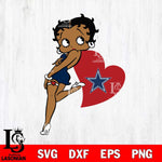 Dallas Cowboys Betty Boop Girl Love SVG Svg Eps Dxf Png File, Digital Download, Instant Download