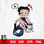 Dallas Cowboys Betty Boop Love Svg Eps Dxf Png File, Digital Download, Instant Download