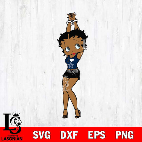 Dallas Cowboys Betty Boop Love SVG Svg Eps Dxf Png File, Digital Download, Instant Download