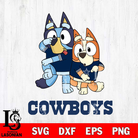 Dallas Cowboys Bluey Chilli Dance Mode Svg Eps Dxf Png File, Digital Download, Instant Download