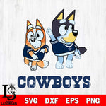 Dallas Cowboys Bluey Chilli Mode Dance Svg Eps Dxf Png File, Digital Download, Instant Download