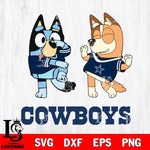 Dallas Cowboys Bluey Chilli Sport Svg Eps Dxf Png File, Digital Download, Instant Download