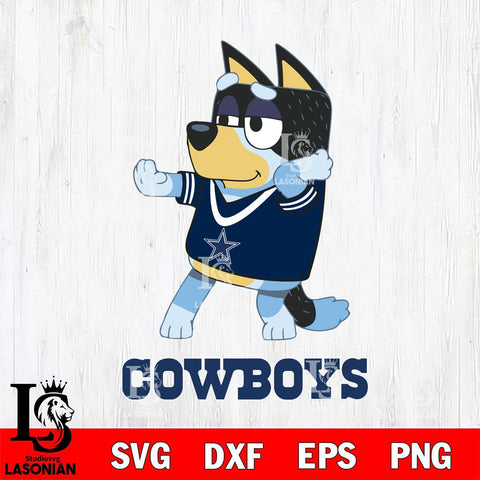 Dallas Cowboys Bluey Dad Dance Svg Eps Dxf Png File, Digital Download, Instant Download