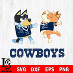 Dallas Cowboys Bluey Dance Svg Eps Dxf Png File, Digital Download, Instant Download