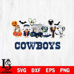 Dallas Cowboys Bluey Halloween Svg Eps Dxf Png File, Digital Download, Instant Download