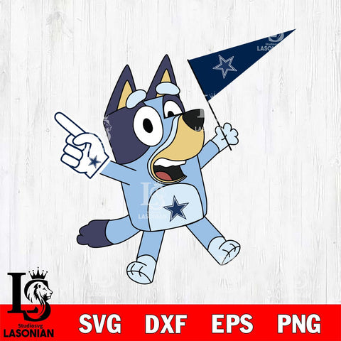 Dallas Cowboys Bluey flag NFL Svg Eps Dxf Png File, Digital Download, Instant Download