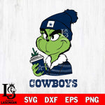 Dallas Cowboys Boujee Grinch Christmas Svg Eps Dxf Png File,Cricut svg files, Digital Download, Instant Download