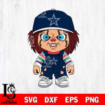 Dallas Cowboys Chucky Football Horror Halloween Svg Eps Dxf Png File, Digital Download, Instant Download