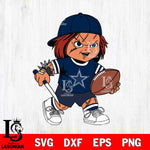 Dallas Cowboys Chucky Horror 10 Svg Eps Dxf Png File, NFL svg, Digital Download, Instant Download