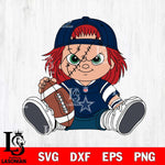 Dallas Cowboys Chucky Horror 11 Svg Eps Dxf Png File, NFL svg, Digital Download, Instant Download