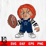 Dallas Cowboys Chucky Horror 12 Svg Eps Dxf Png File, NFL svg, Digital Download, Instant Download