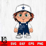 Dallas Cowboys Chucky Horror Svg Eps Dxf Png File, NFL svg, Digital Download, Instant Download